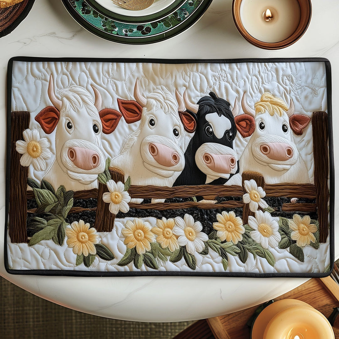 Mantelito Acolchado Meadow Moo