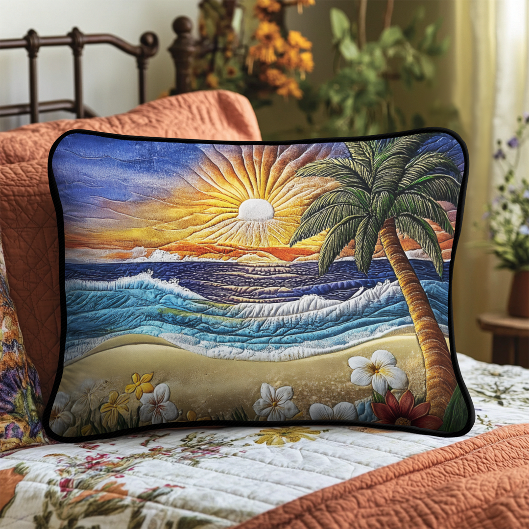 Funda de Almohada de Ropa de Cama Acolchada Tranquil Waves