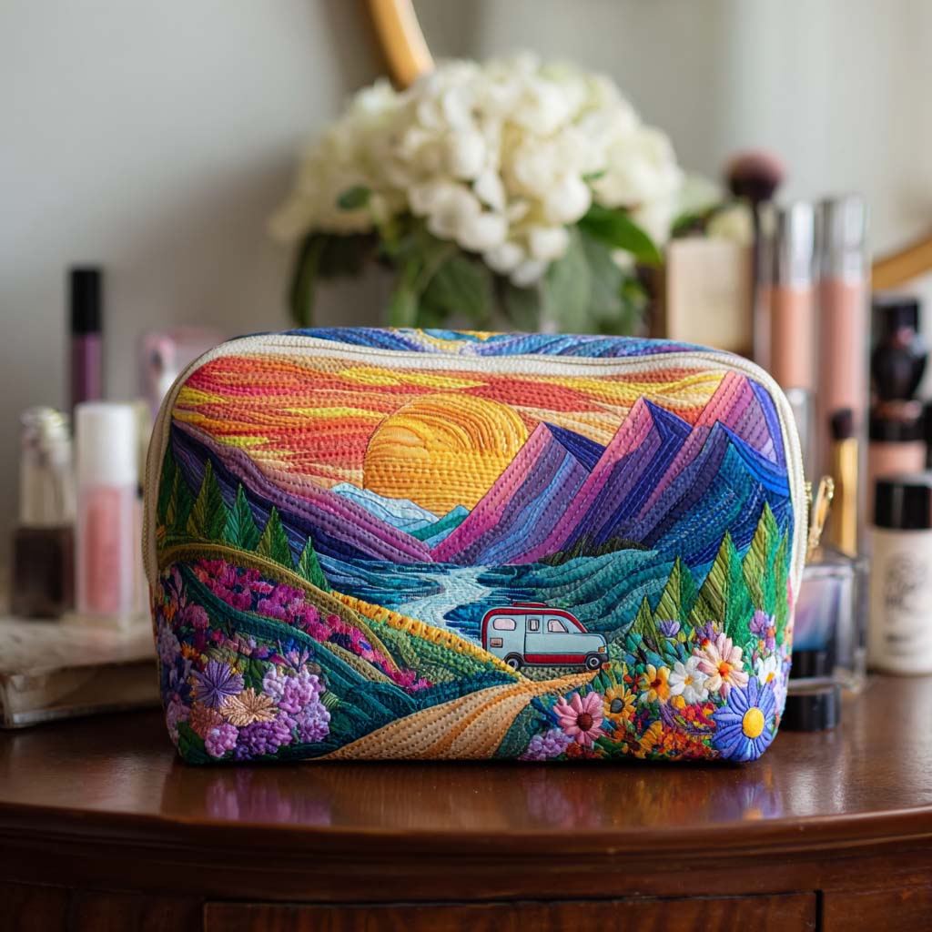 Bolsa de Maquillaje Acolchada Natures Journey Ride