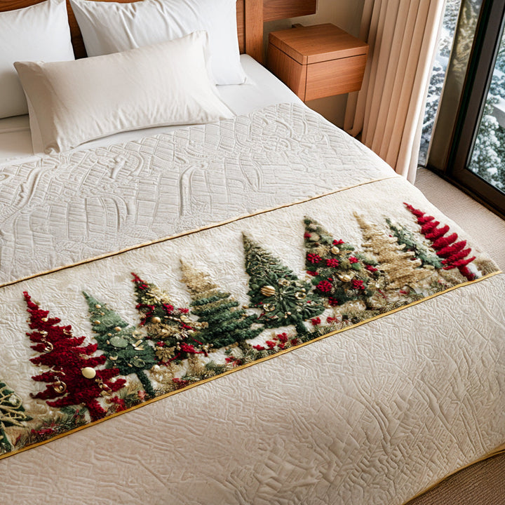 Caminito de Cama Acolchado de Árbol de Navidad