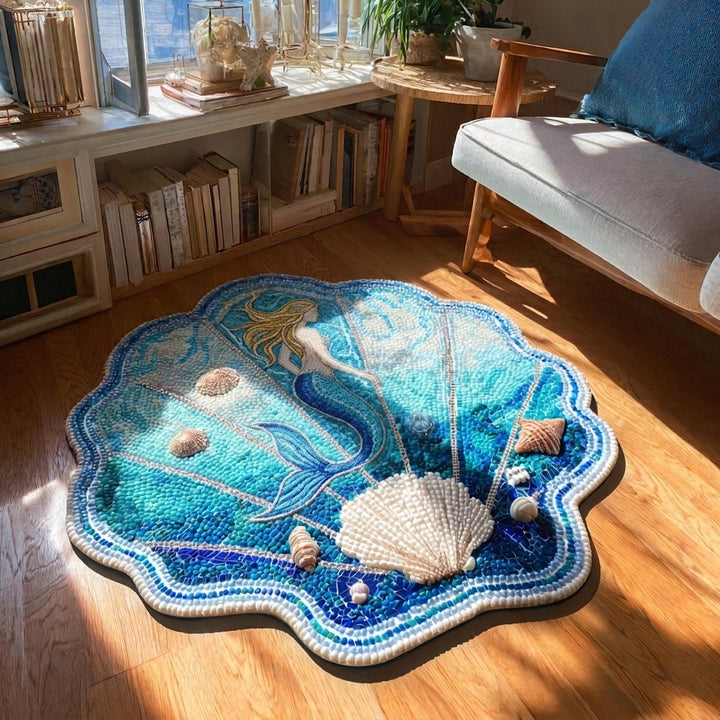 Alfombra de Área de Forma Personalizada Ocean Bloom