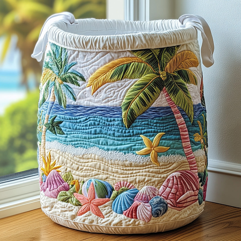 Cesta de Ropa Acolchada Ocean Serenity