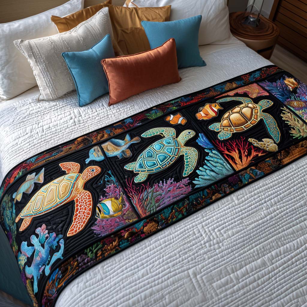 Caminito de Cama Acolchado de Tortuga