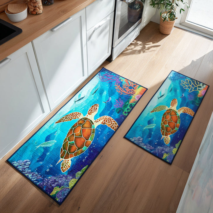 Alfombra de Área para Cocina Ocean Voyager