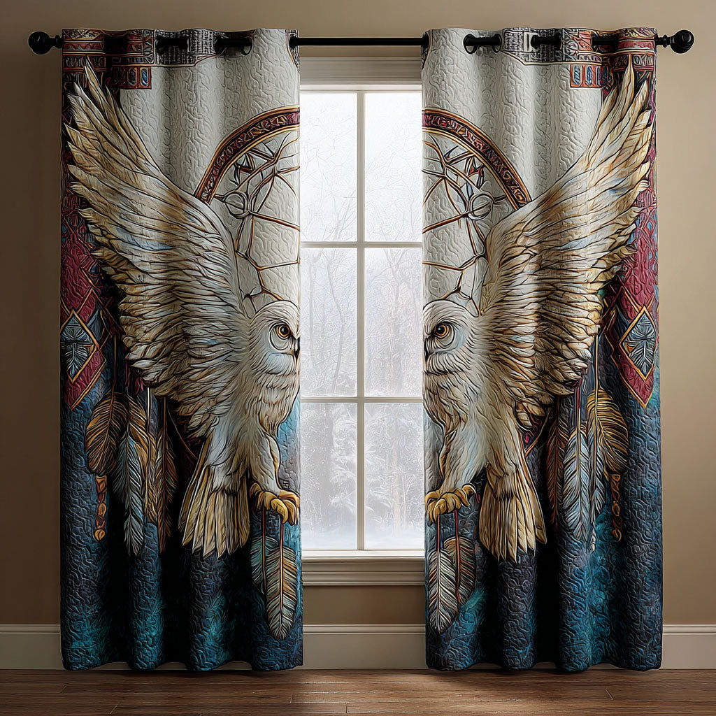 Cortinas Acolchadas con Sombra de Búho
