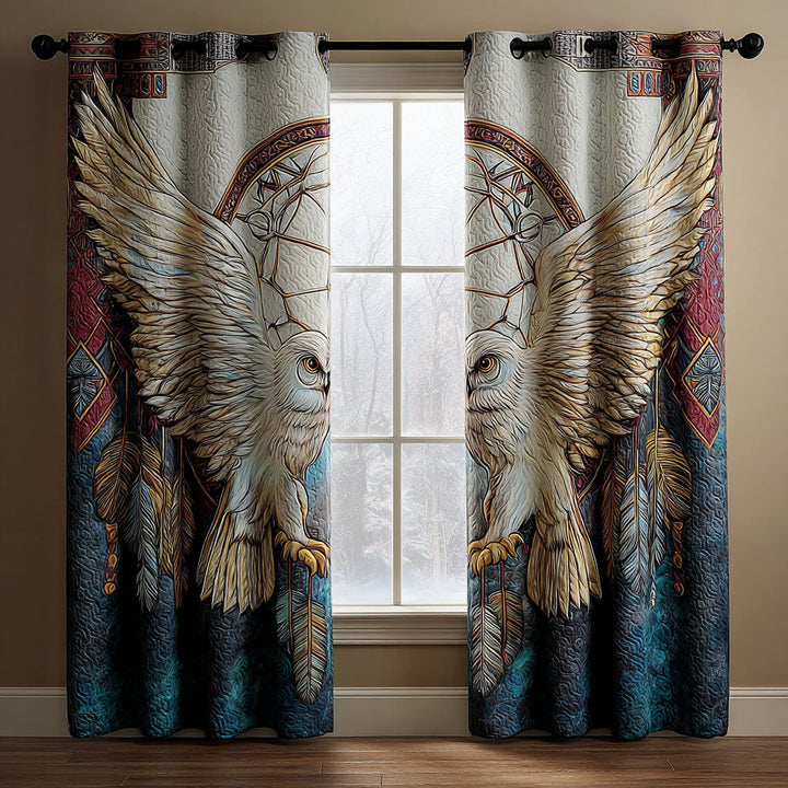 Cortinas Acolchadas con Sombra de Búho