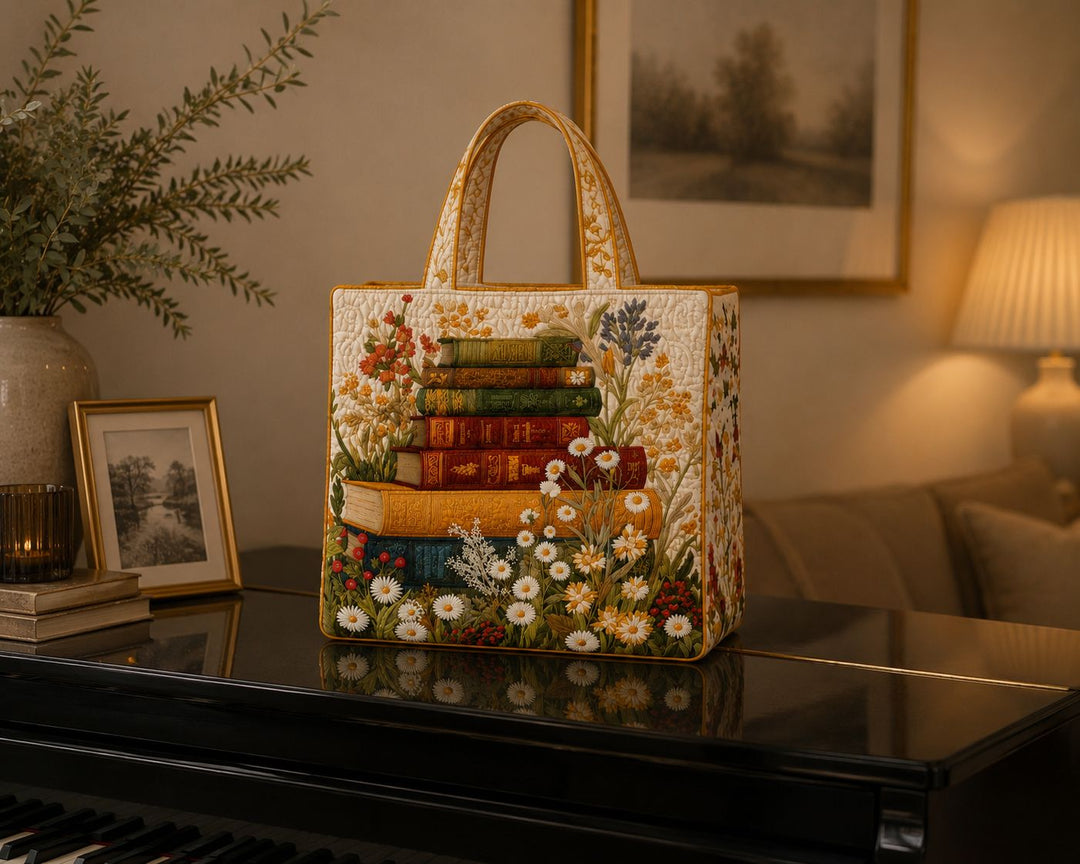 Bolso Tote Acolchado - Patrón Floral