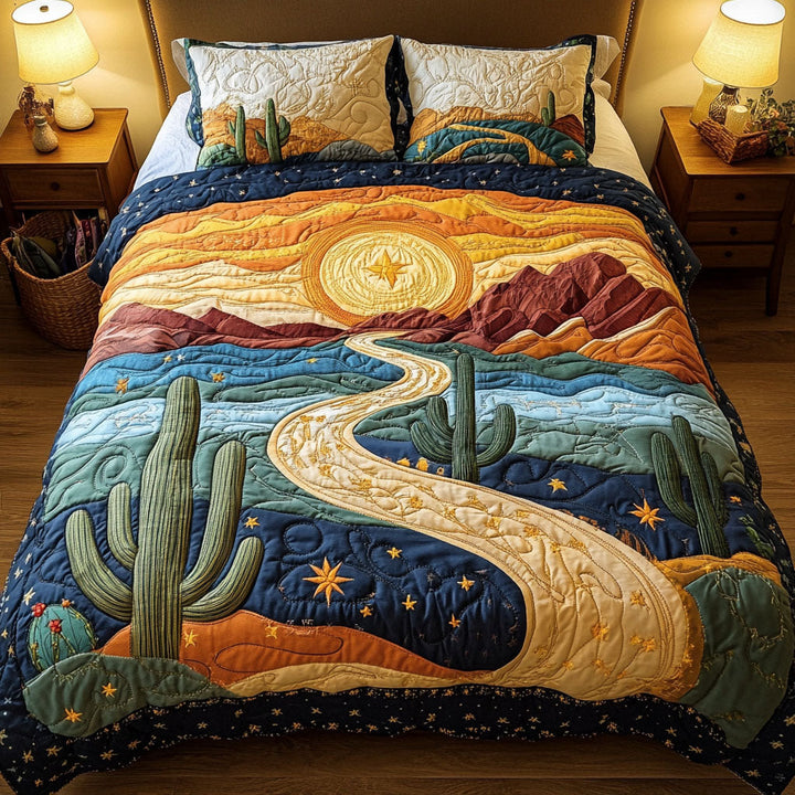 Juego de Ropa de Cama Acolchada de 3 Piezas Painted Hills