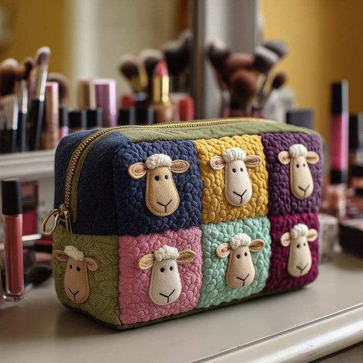 Bolsa de Maquillaje Acolchada de Oveja