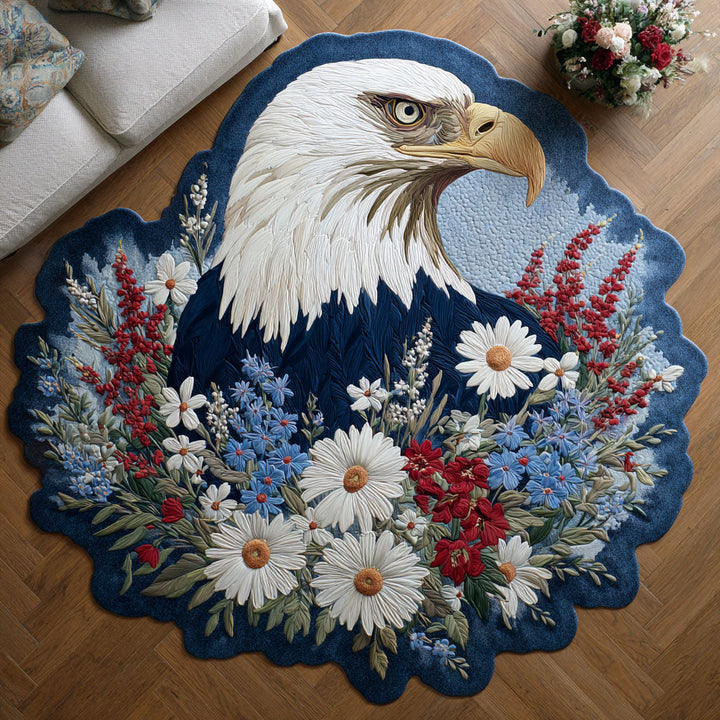 Alfombra de Área en Forma Personalizada con Alas Patrióticas