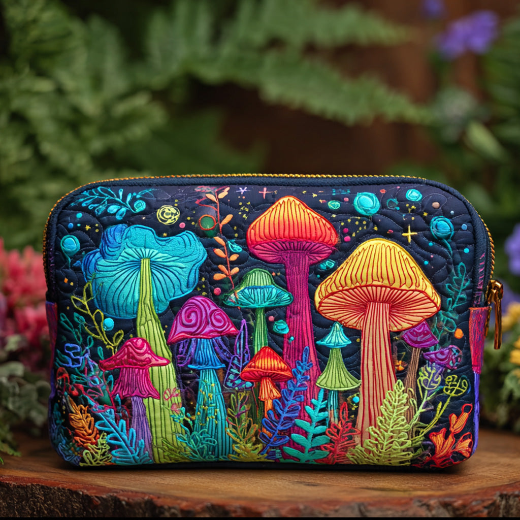Bolsa de Maquillaje Acolchada Peace Shroom