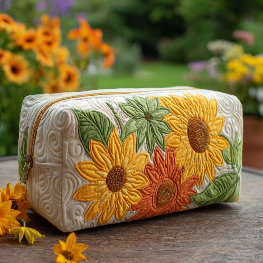 Bolsa de Maquillaje Acolchada Sueños de Pétalos