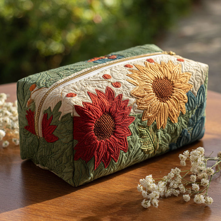 Bolsa de Maquillaje Acolchada Petal Glow