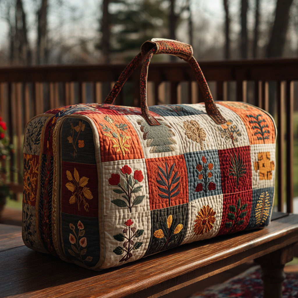 Bolsa de Duffle Acolchada Serenata de Pétalos