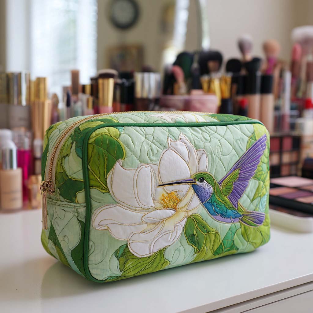 Bolsa de Maquillaje Acolchada Petal Whisper