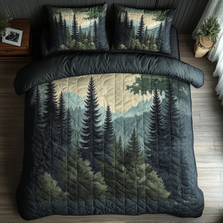 Conjunto de Ropa de Cama Acolchado de 3 Piezas Pine Haven