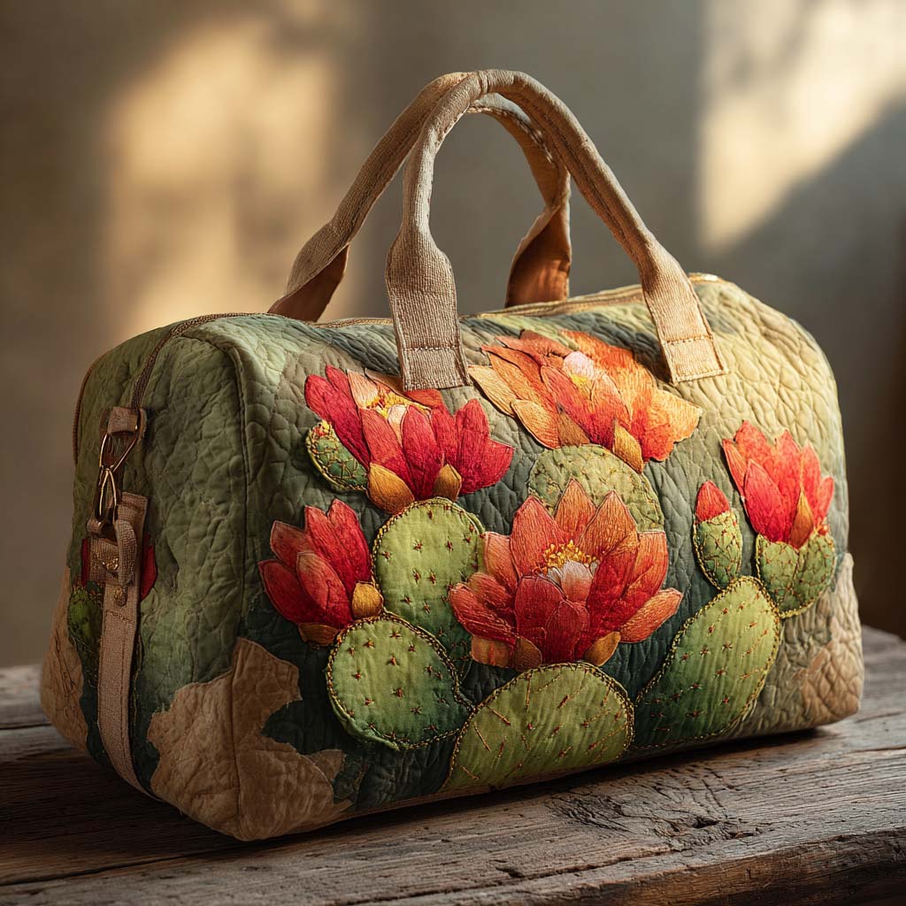 Bolso de Viaje Acolchado Prickly Bloom