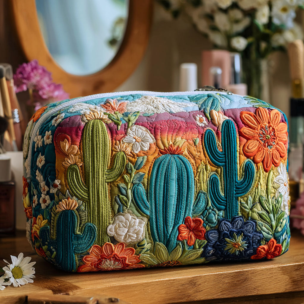 Bolsa de Maquillaje Acolchada Prickly Whimsy