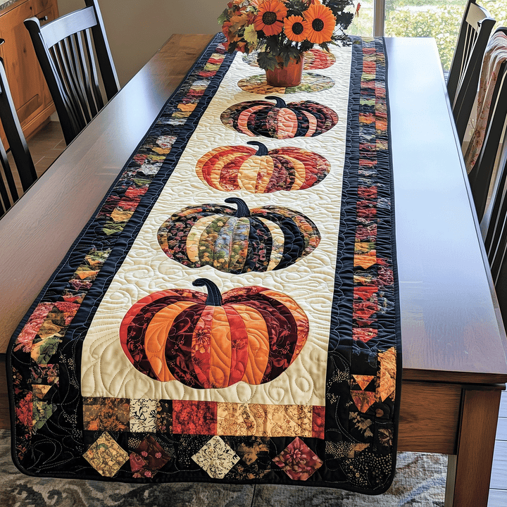 Caminito de Mesa Acolchado de Magia de Calabaza