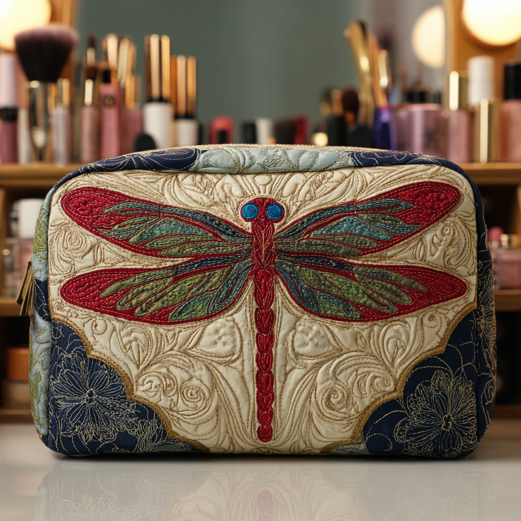 Bolso de Maquillaje Acolchado Pure Dragonfly