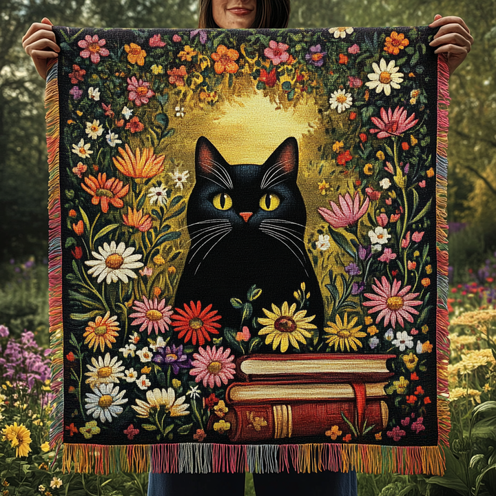 Manta Tejida Purrfectamente Misteriosa