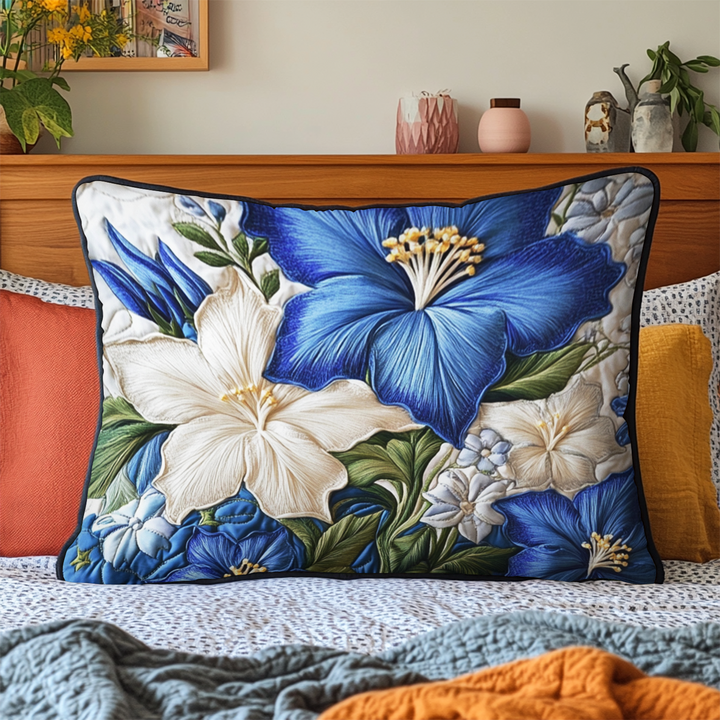 Funda de Almohada de Cama Acolchada Bloom