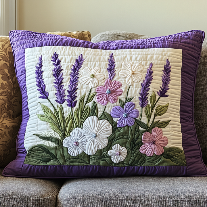 Funda de Almohada de Ropa de Cama Acolchada Blossom Haven
