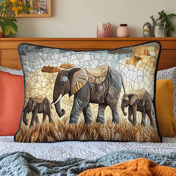 Funda de Almohada de Edredón de Sueños de Elefante