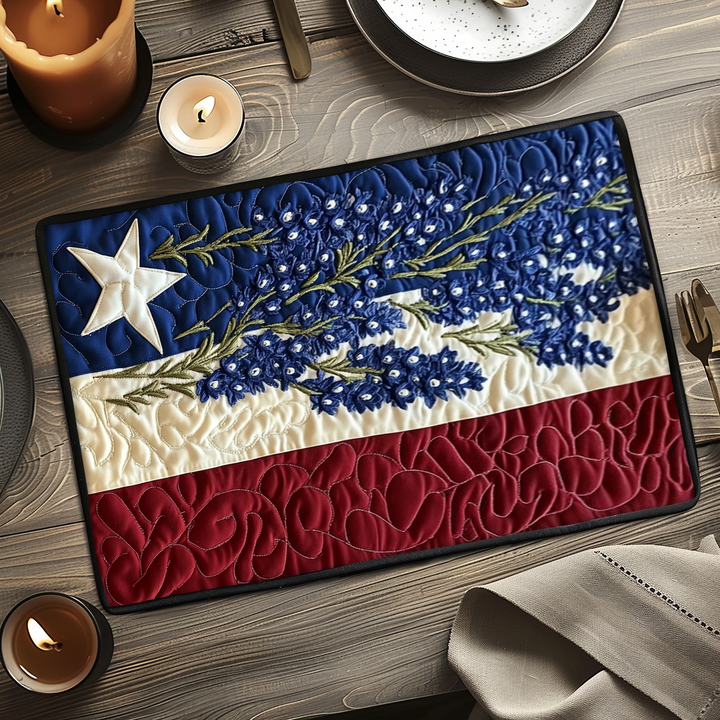 Mantelito Acolchado con Diseño de Banderas