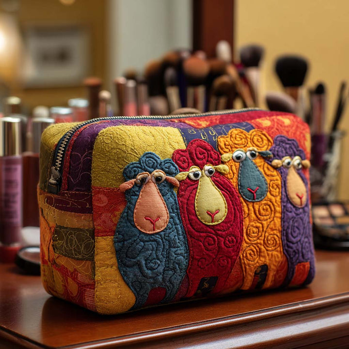 Bolsa de Maquillaje Acolchada de Oveja