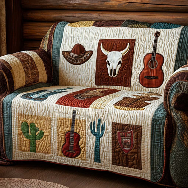 Funda de Sofá Acolchada Estilo Vaquero