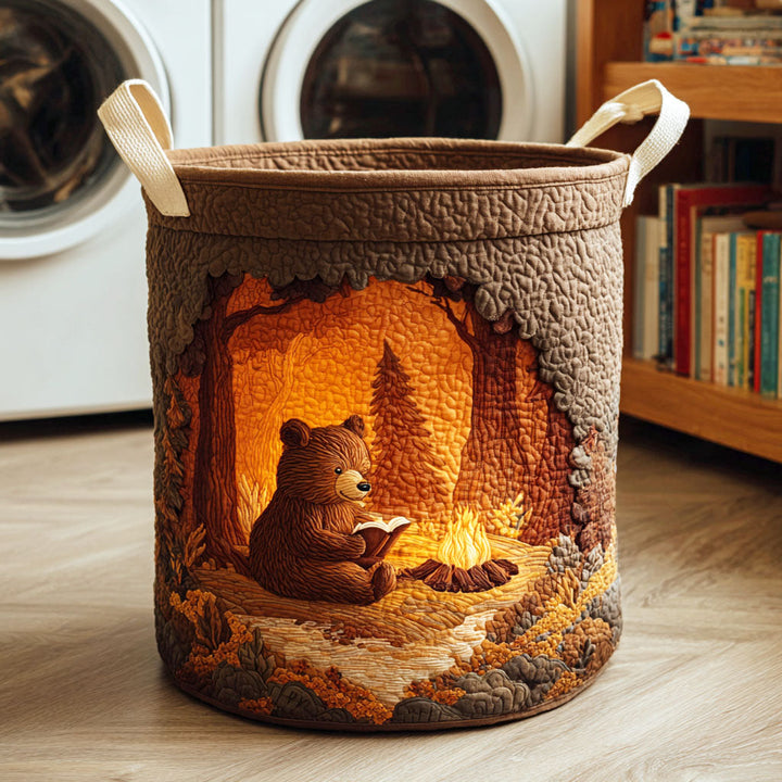 Cesta de Ropa Acolchada Reading Bear