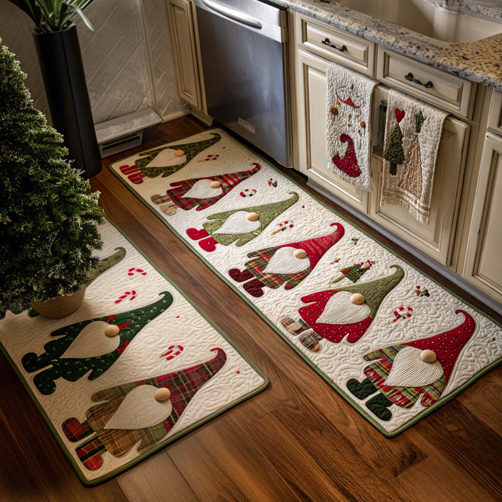 Alfombra de Cocina Roja y Verde