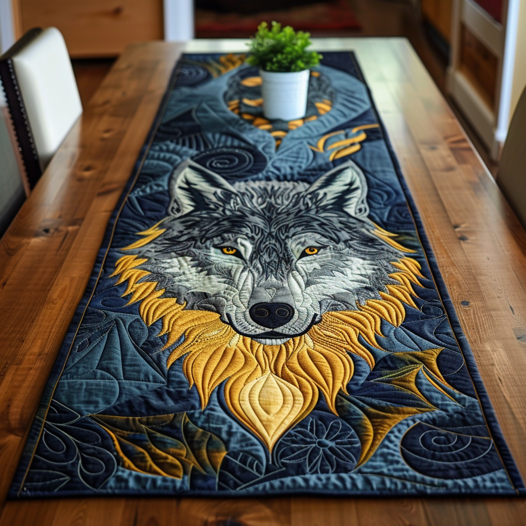 Camino de Mesa Acolchado Regal Wolf