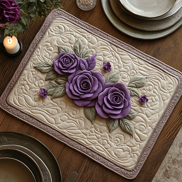 Mantel Individual Acolchado Royal Petals