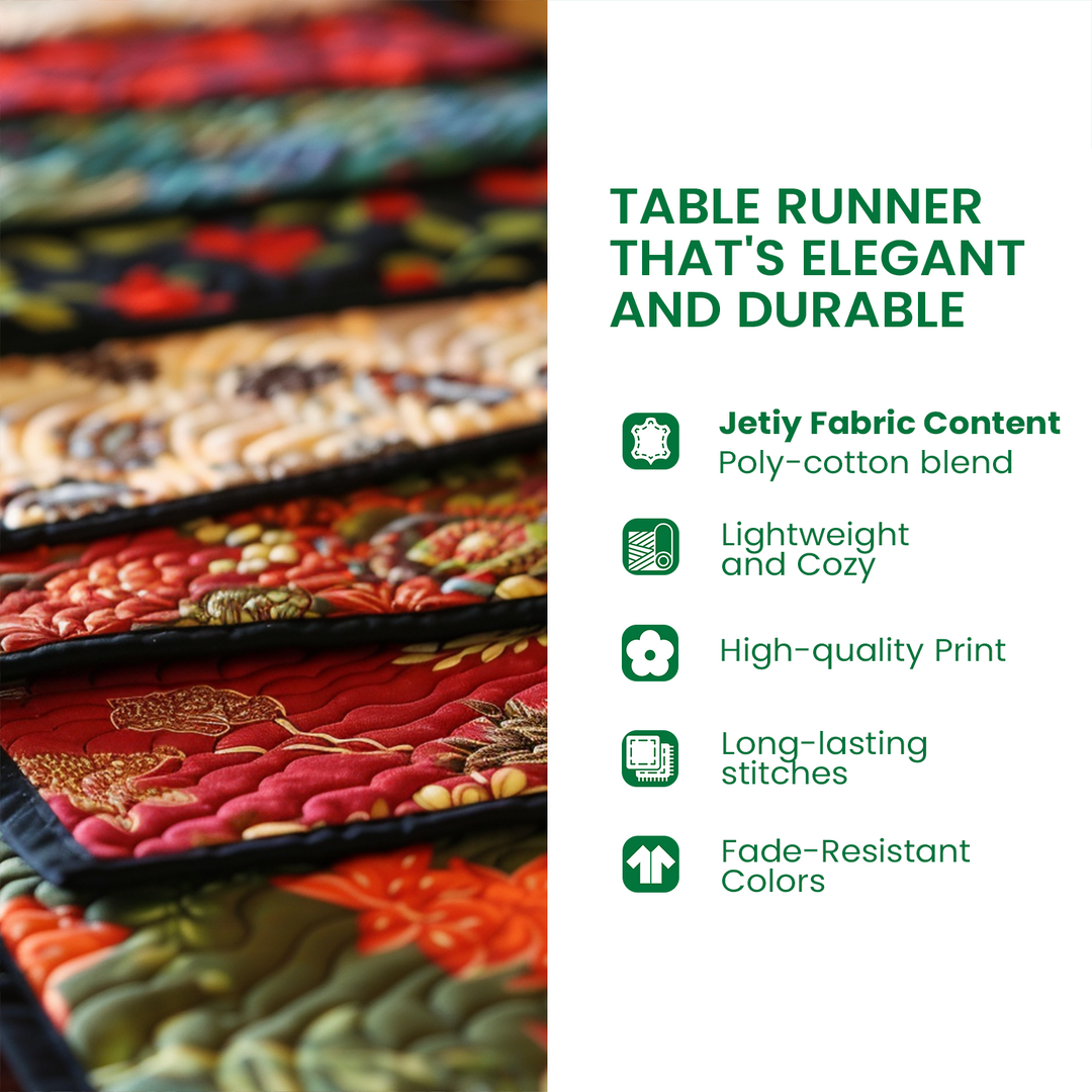 Camino de Mesa Acolchado de Estanque Koi