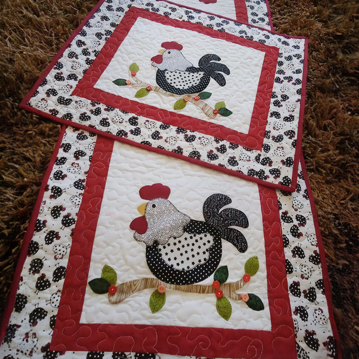 Mantel Individual de Granja Rústica Acolchado