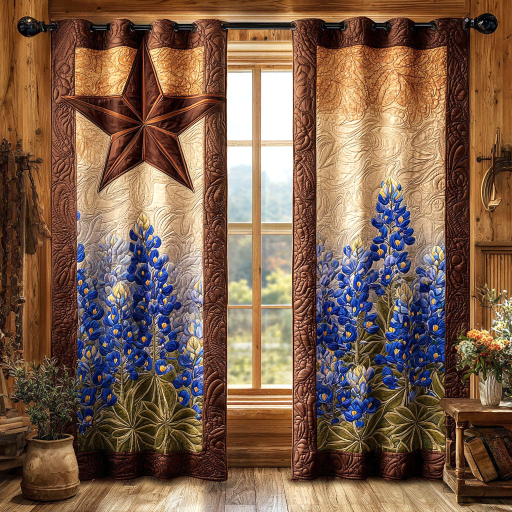 Cortinas Acolchadas de Estrella Rústica
