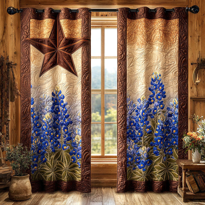 Cortinas Acolchadas de Estrella Rústica