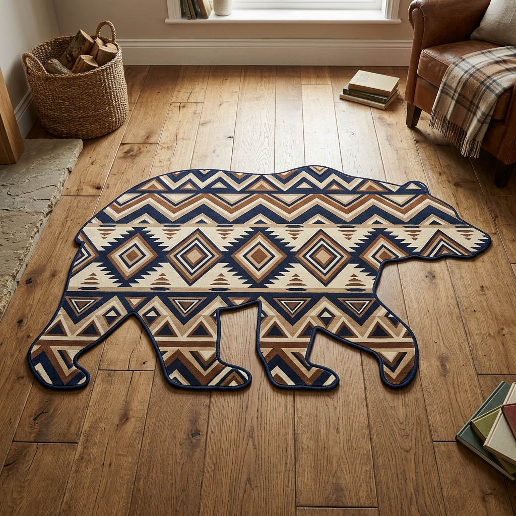 Alfombra de Área de Forma Personalizada Oso Sagrado