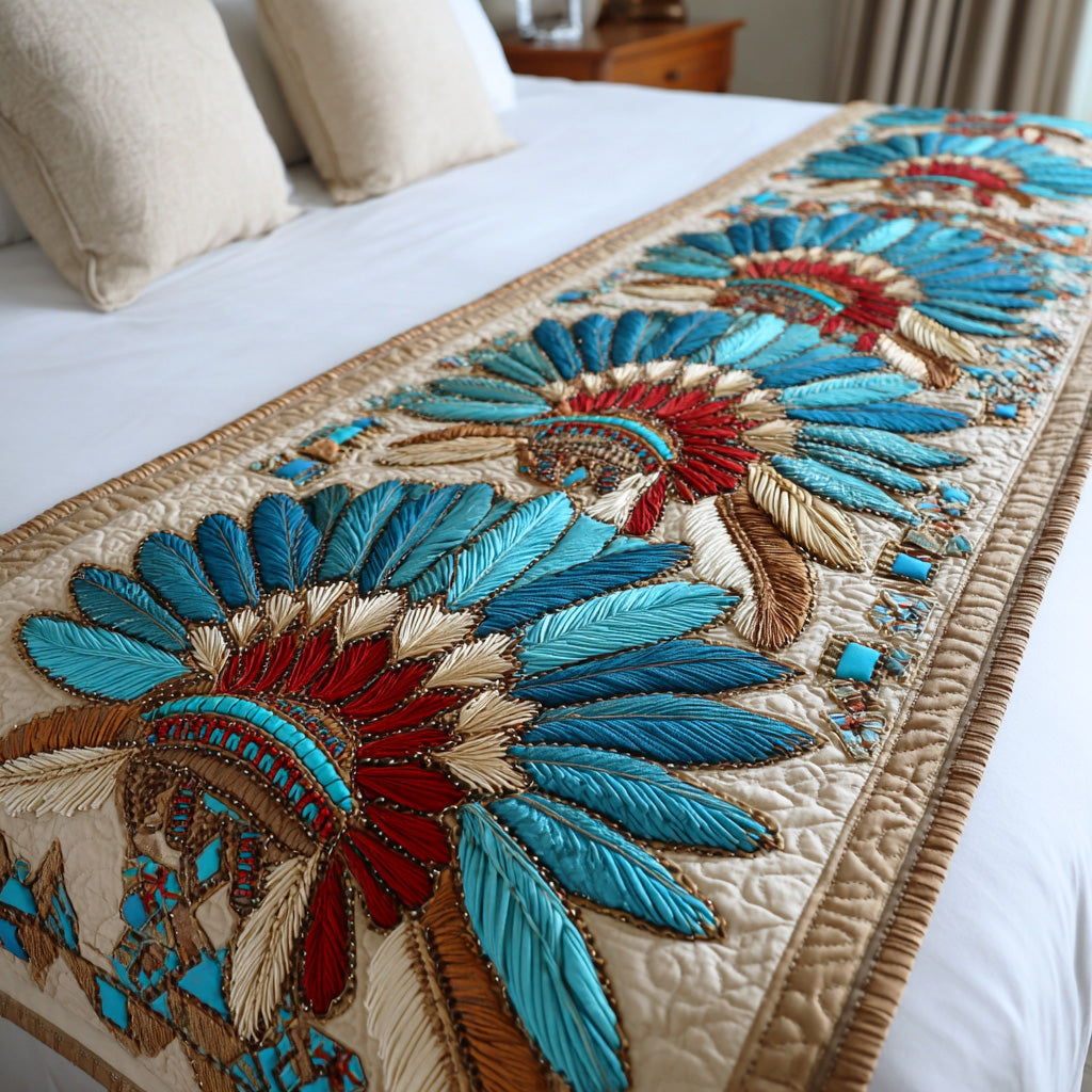 Cubre Cama Acolchado de Cabeza Sagrada