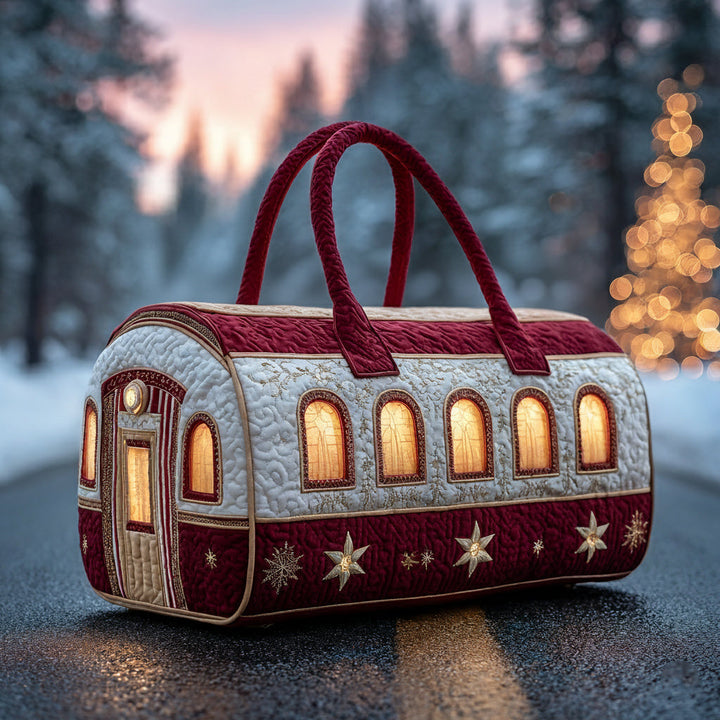 Bolsa de Viaje Acolchada Tren de Navidad Santa