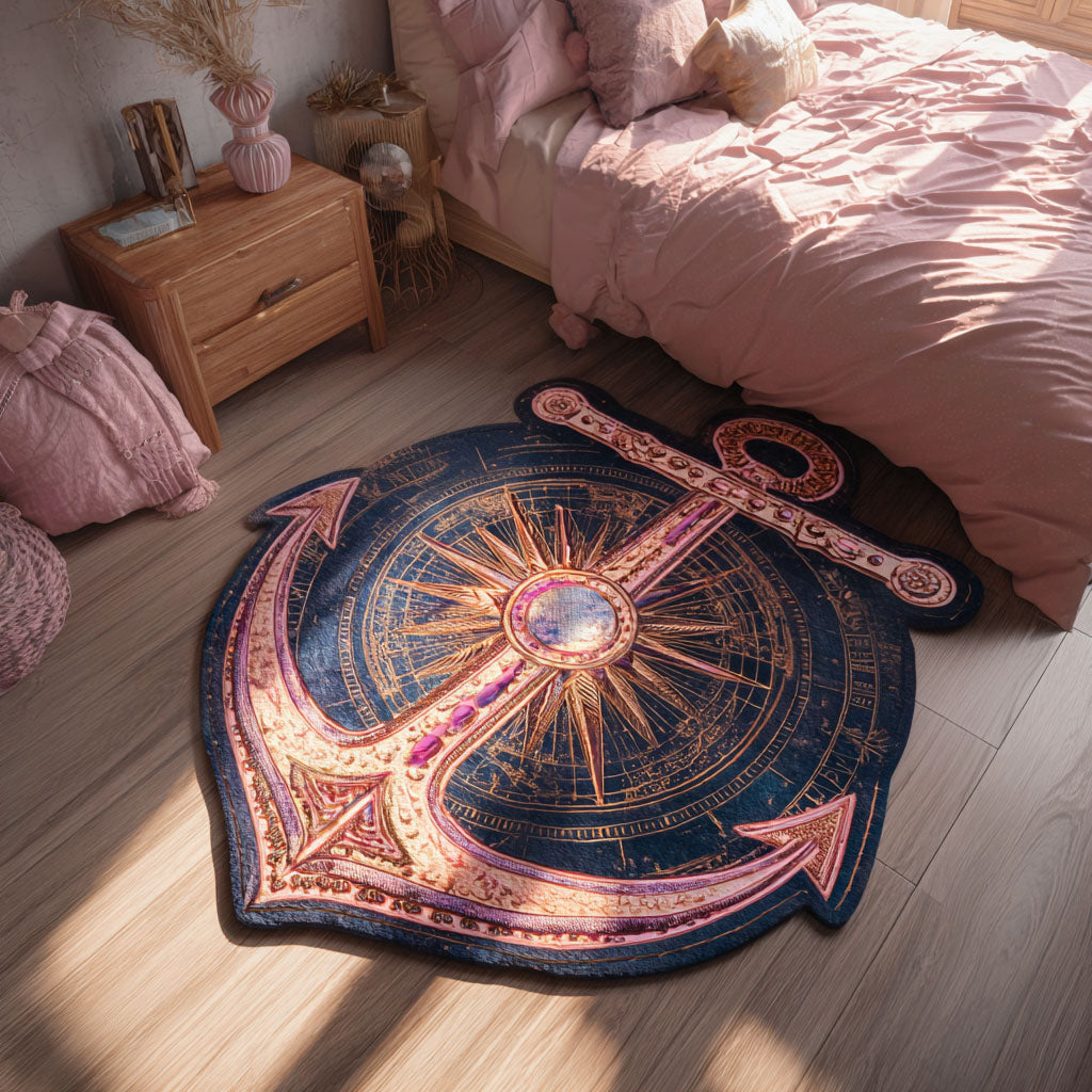Alfombra de Área en Forma Personalizada Sapphire Tide Anchor