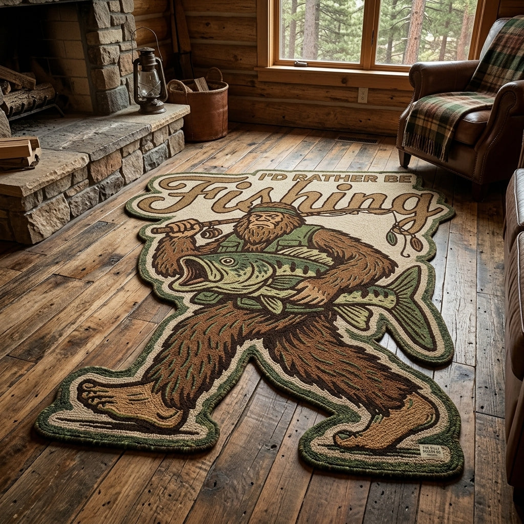 Alfombra de Área de Forma Personalizada Sasquatch Woods