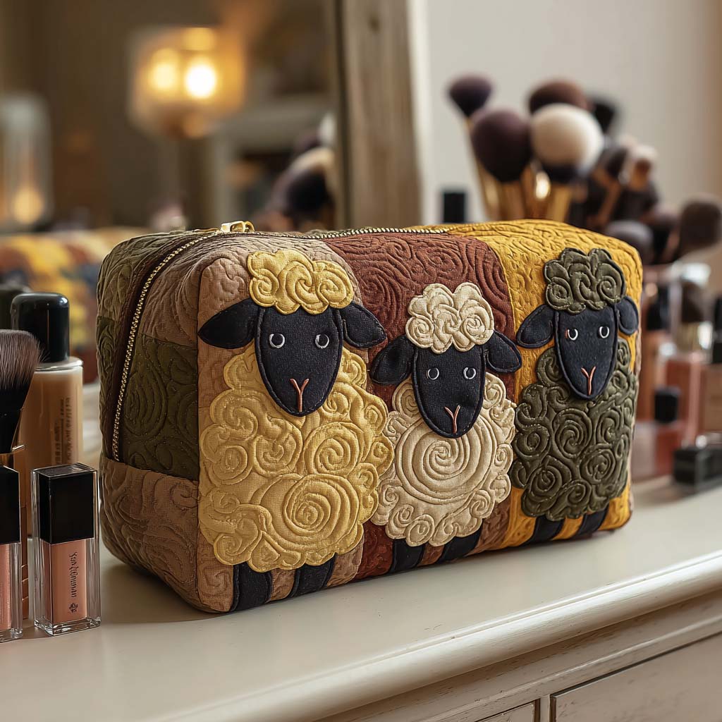 Bolsa de Maquillaje Acolchada de Oveja