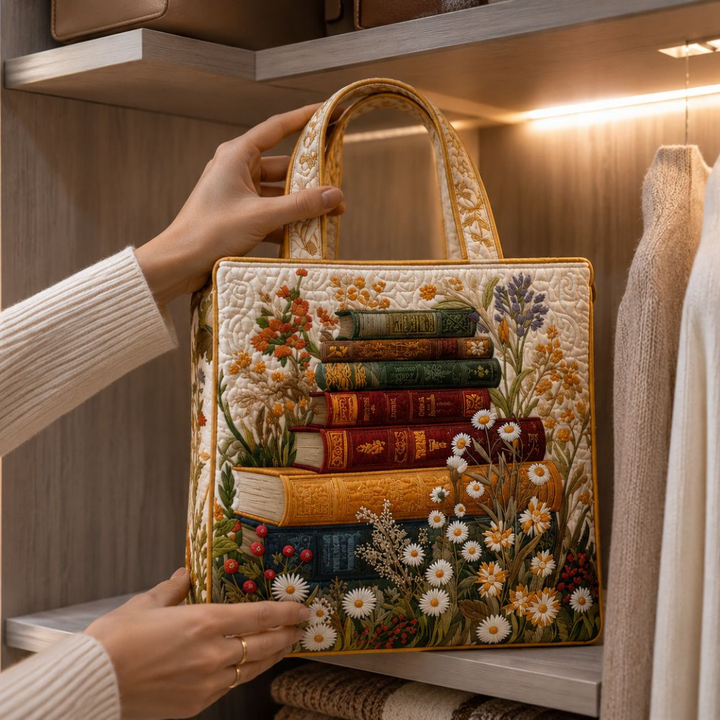 Bolso Tote Acolchado - Patrón Floral