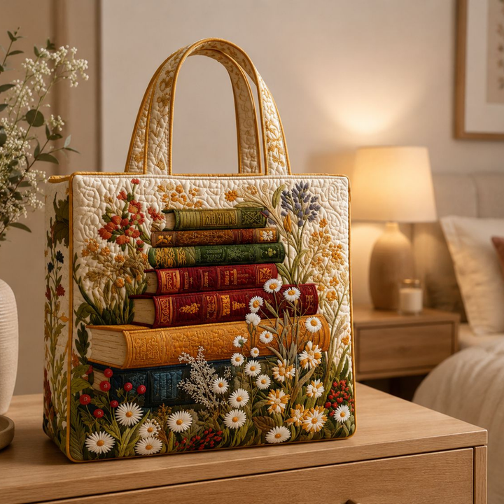 Bolso Tote Acolchado - Patrón Floral