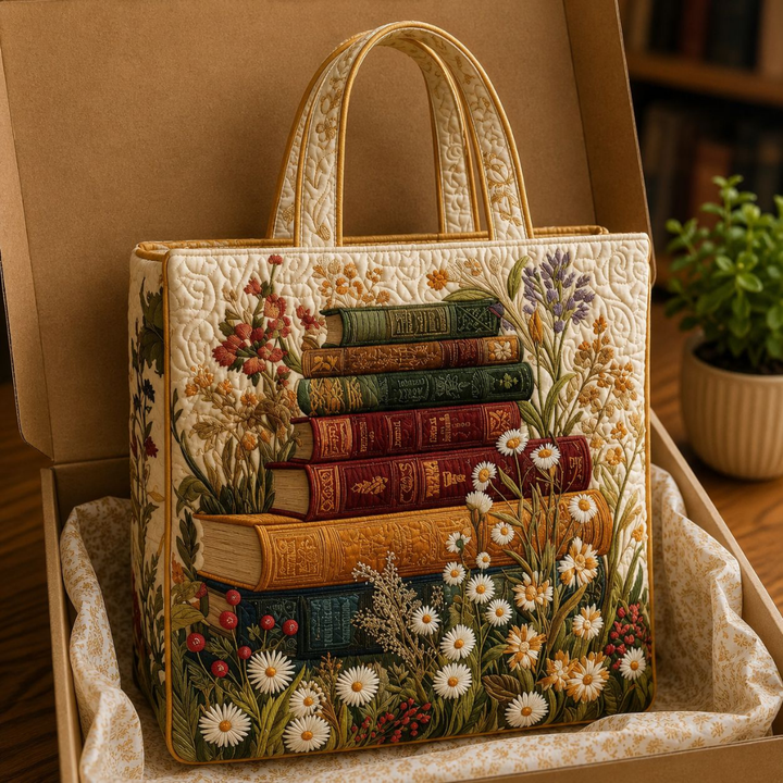 Bolso Tote Acolchado - Patrón Floral