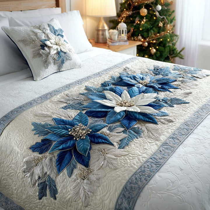 Caminito de Cama de Poinsettia de Nieve