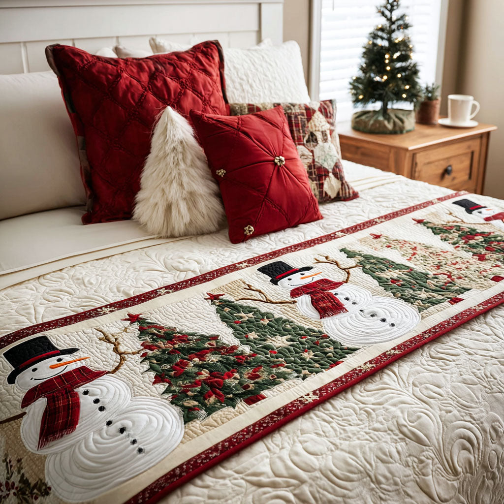 Caminito de Cama Acolchado de Navidad